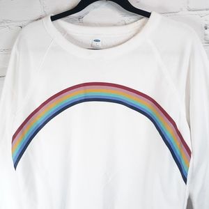 💜Old Navy | Rainbow crew neck sweatshirt
